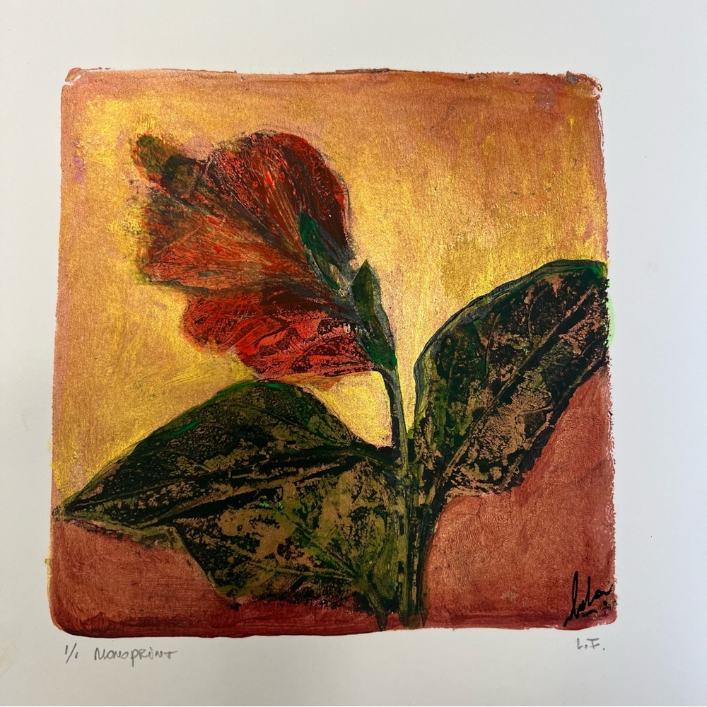 #416 small monoprint 9x10
